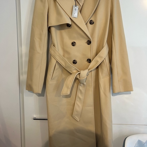 River Island long camel peacoat - Picture 3 of 7